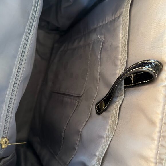 Samantha Brown Embossed Python/Snakeskin backpack - Picture 11 of 15